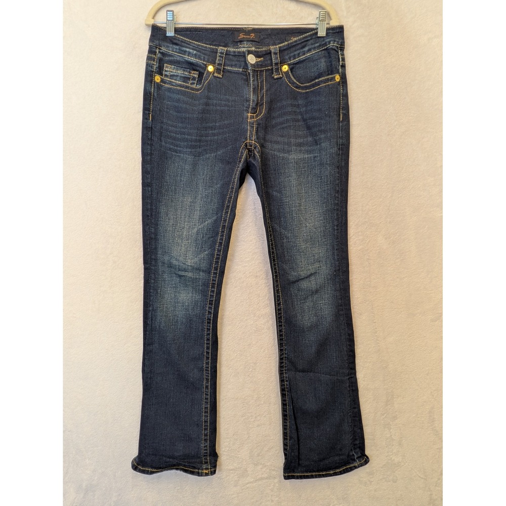 Seven7 Women's Jeans Size 6 Bootcut Dark Wash Denim Pants